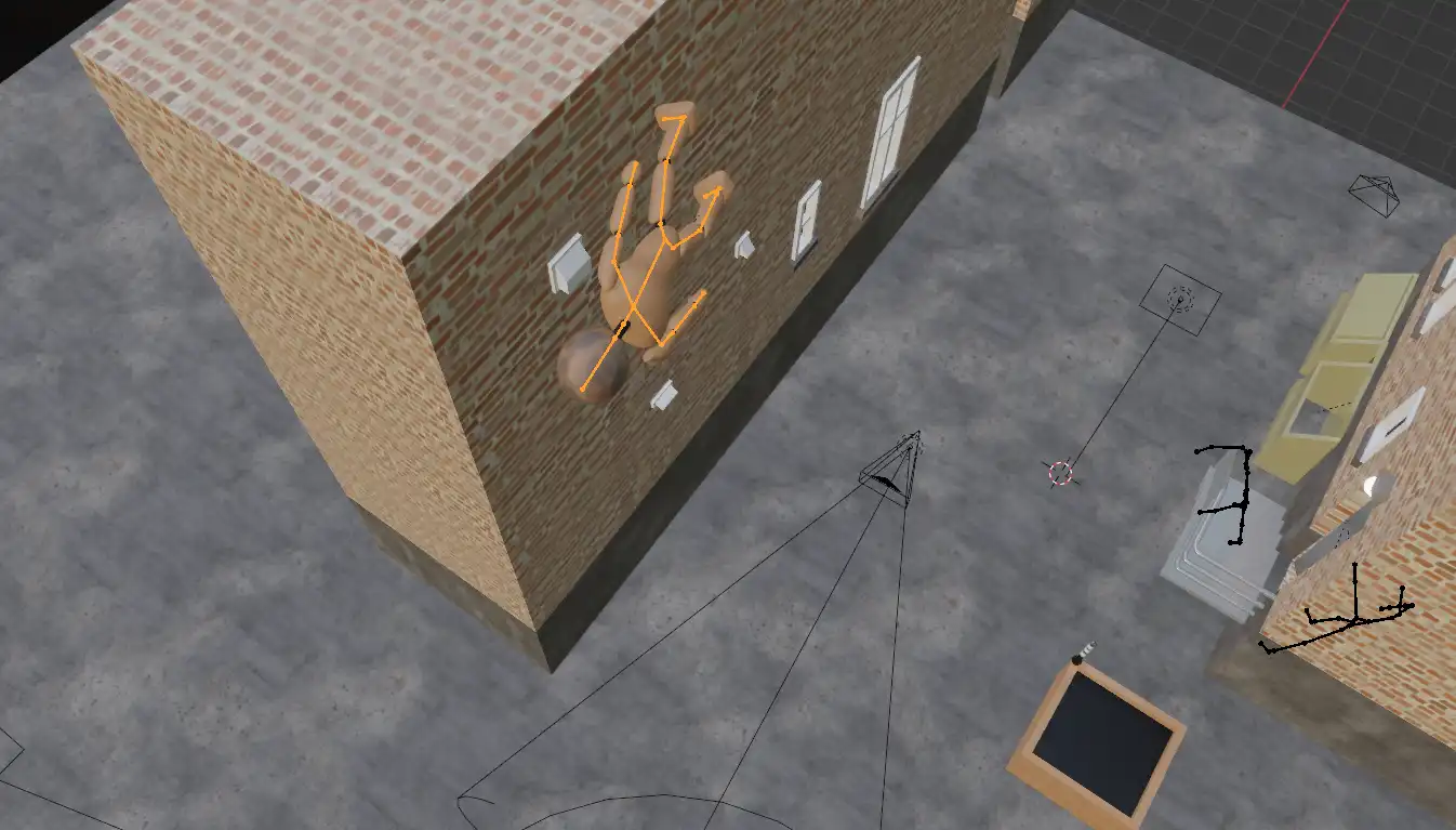 Mannequin dans les airs